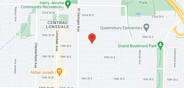 map of 246 E 19TH STREET